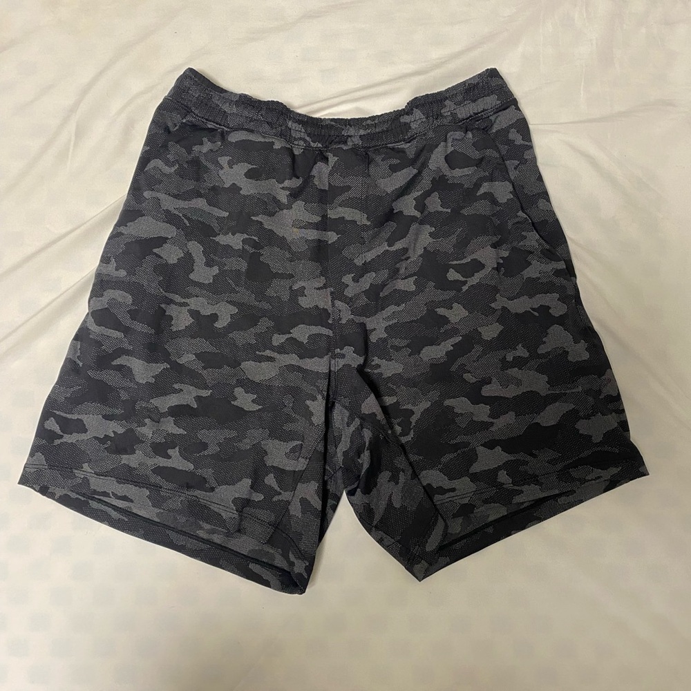 Black camo Lululemon shorts